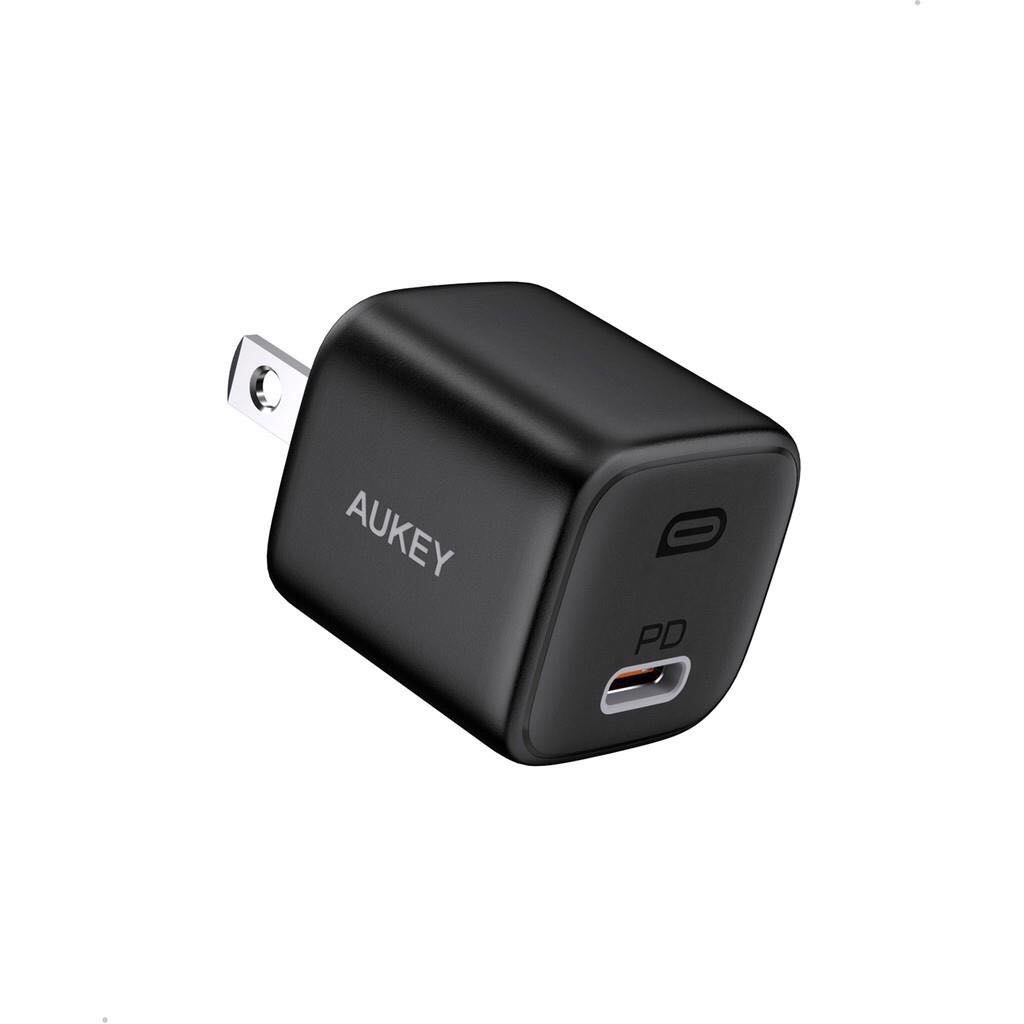 Adapter Aukey PA-B1 หัวชาร์จเร็ว WALL CHARGER USB-C จ่ายไฟสูงสุด 20W ชาร์จแบต iPhone 12