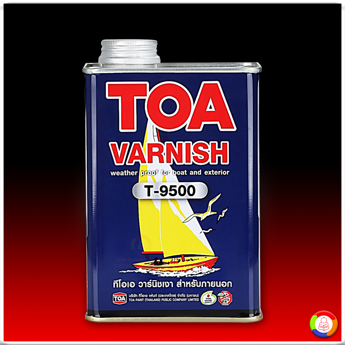 TOA Varnish Gloss T-9500 ทีโอเอ วาร์นิชเงา สำหรับภายนอก