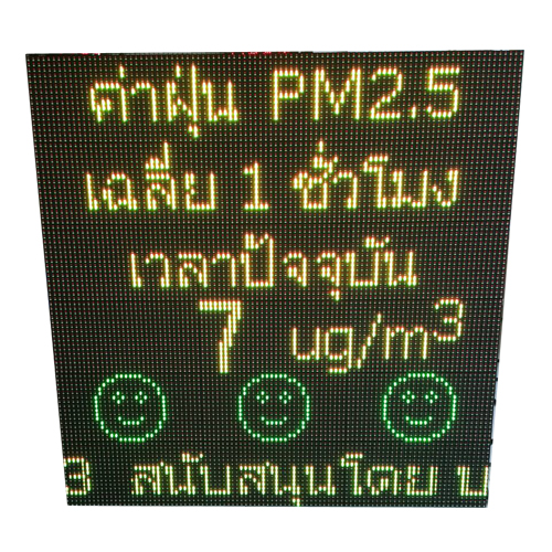 ป้ายวัดค่าฝุ่น PM2.5