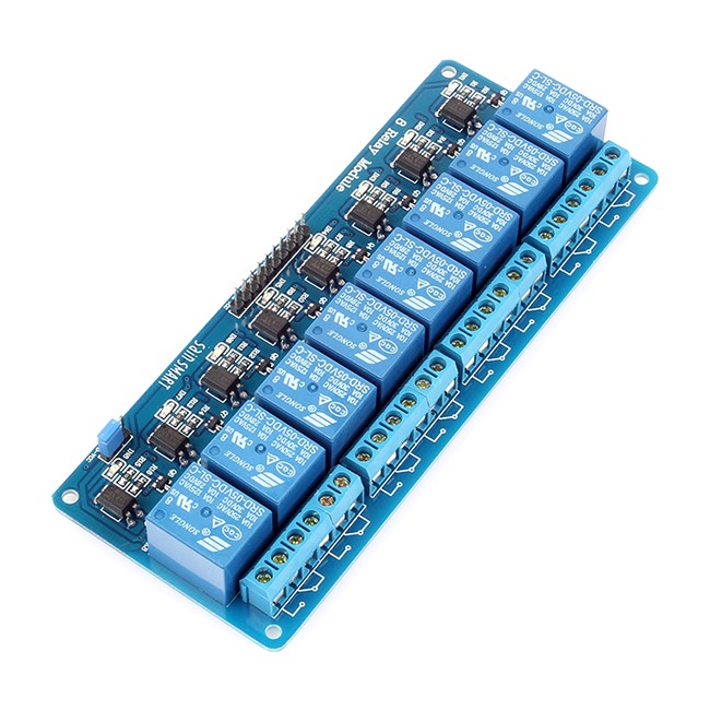 8 Channel Relay Module With Optocoupler Low Trigger 5V โมดูลรีเลย์ 8 ช่อง