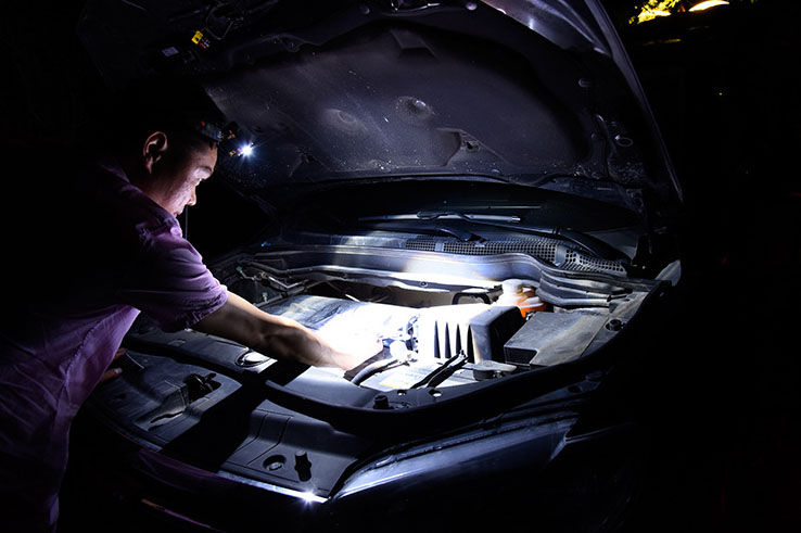 ไฟฉายคาดหัวแรงสูง 3 หลอด Cree LED