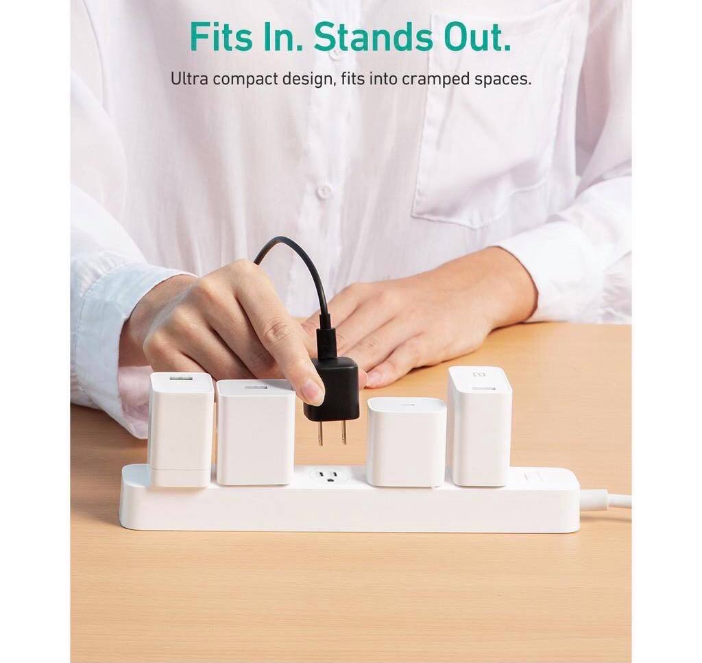 Adapter Aukey PA-B1 หัวชาร์จเร็ว WALL CHARGER USB-C จ่ายไฟสูงสุด 20W ชาร์จแบต iPhone 12