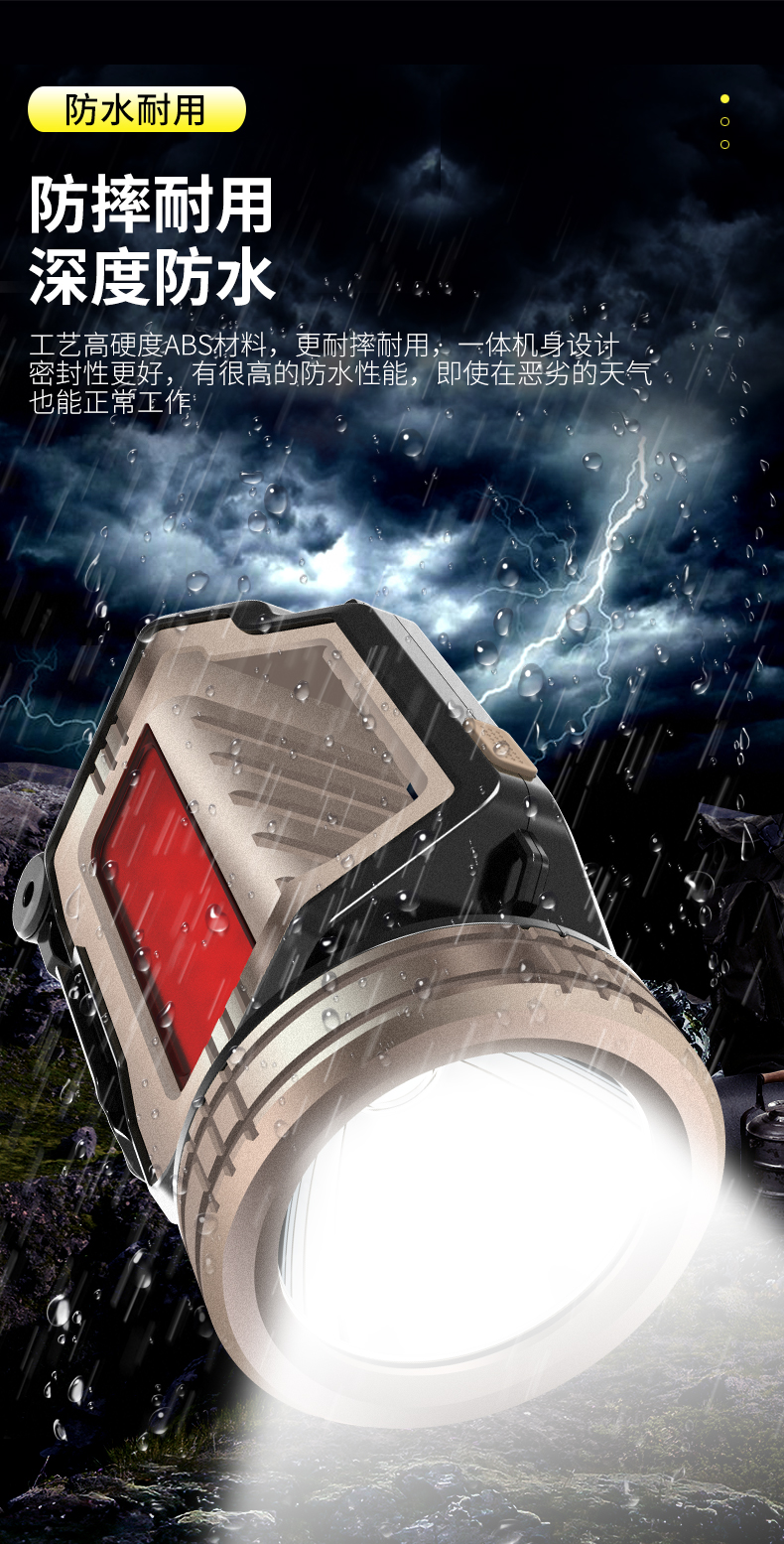 ไฟฉายสะพาย และจับถือ พร้อมขาตั้ง ขนาดใหญ่ Kinsach KS 1030 P50