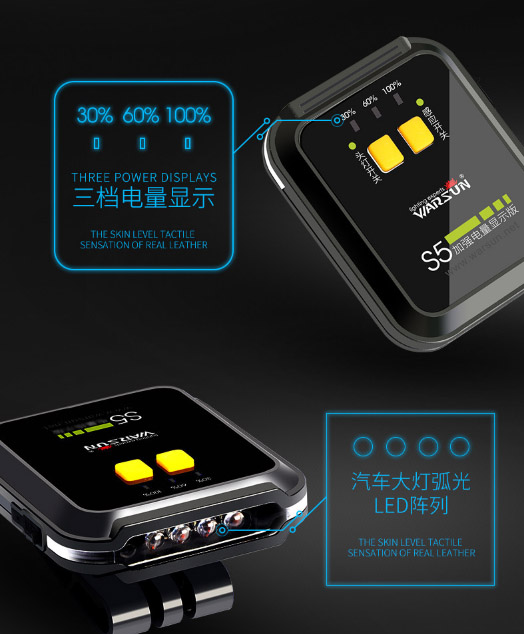 ไฟฉายคาดศีรษะ หรือคาดหมวก แบบ 4 หลอด LED Osram Warsun รุ่น S5