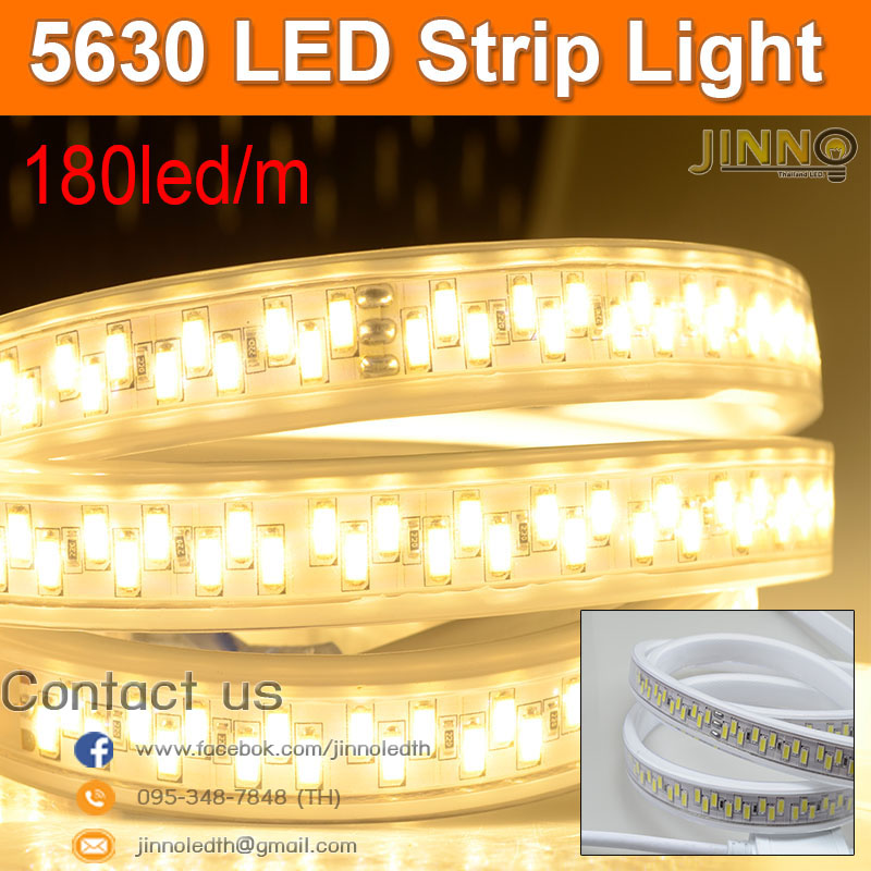 ไฟสายยาง 220v รุ่น 5630 180led รุ่น Milky wire