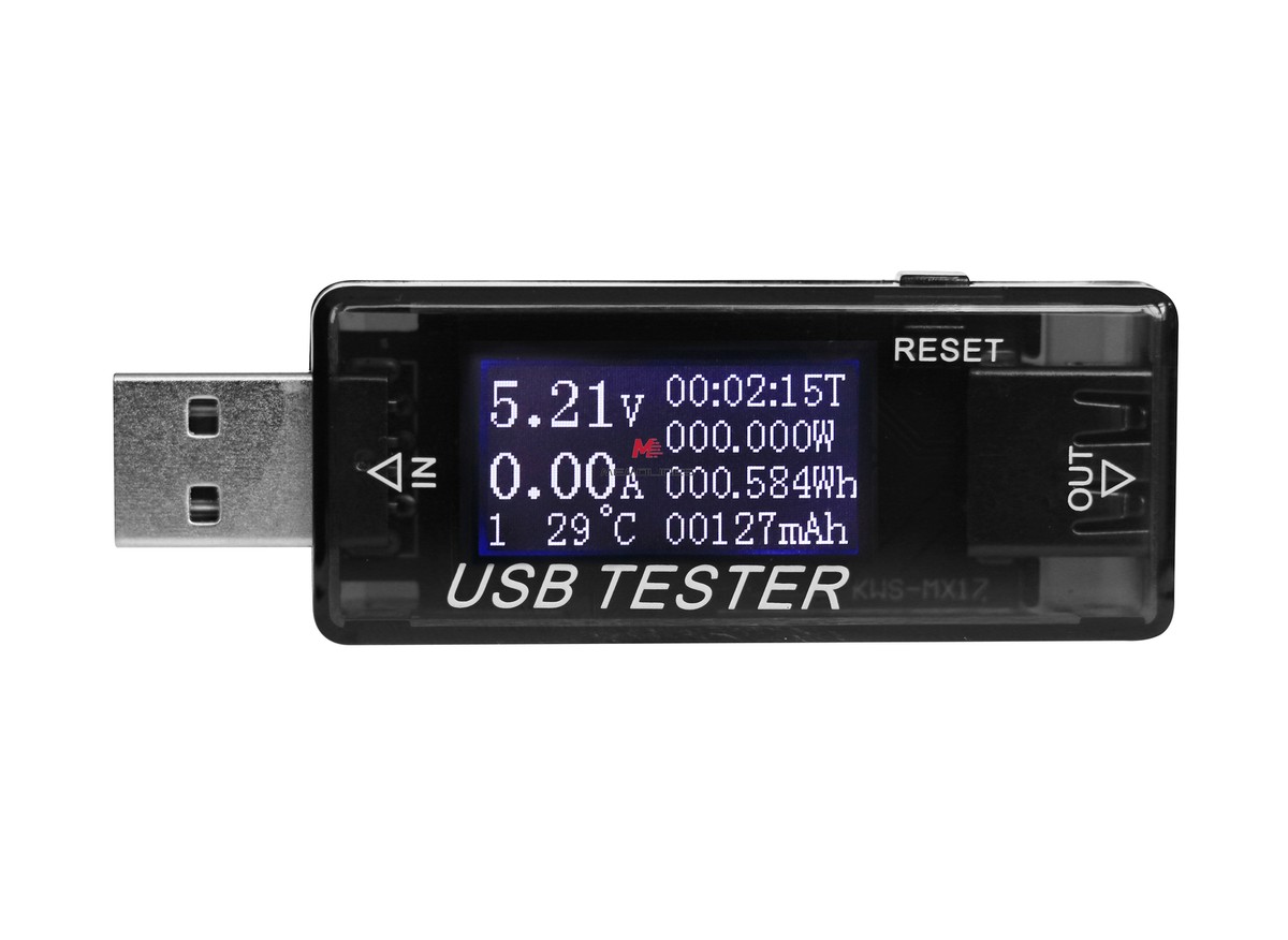 KWS-MX17 USB Tester Charger doctor Current Voltage Capacity Power Test เครื่องวัดแรงดันและกระแสไฟฟ้า