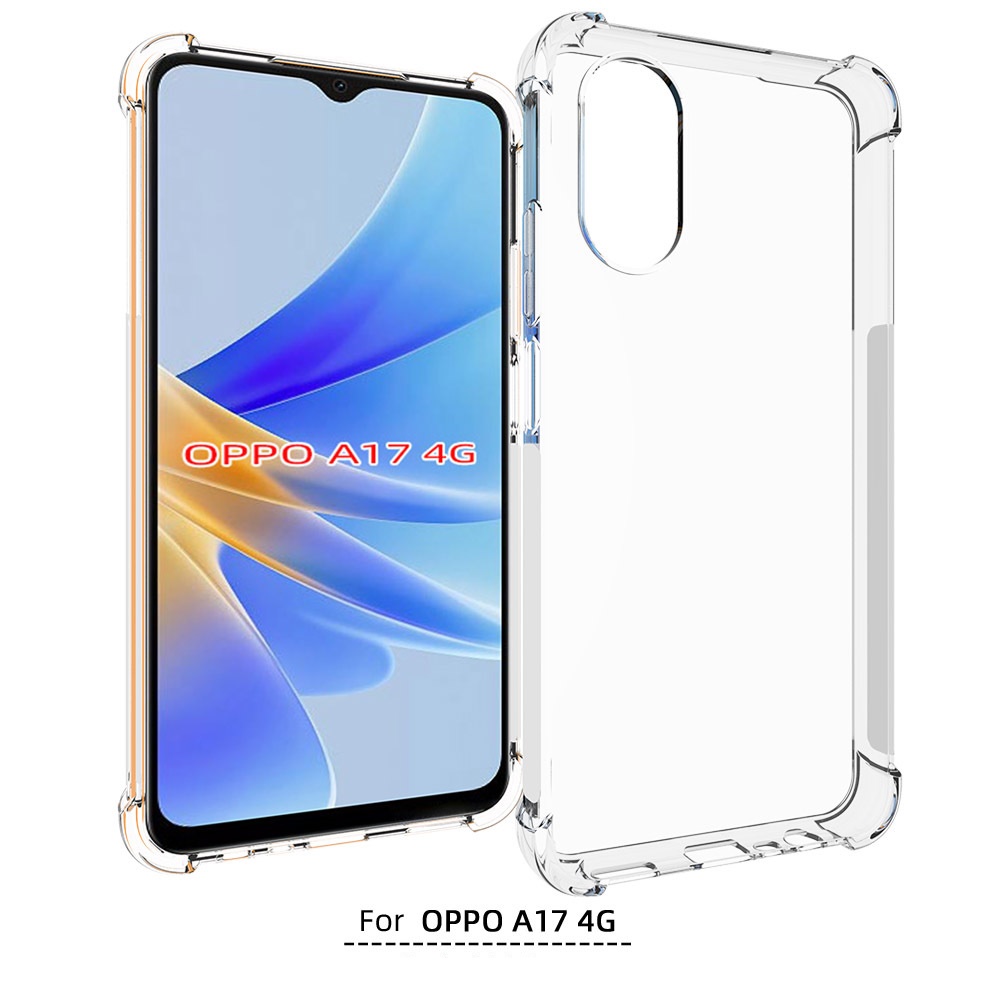 เคส OPPO A17 4G ใสเสริมขอบและมุมกันกระแทก