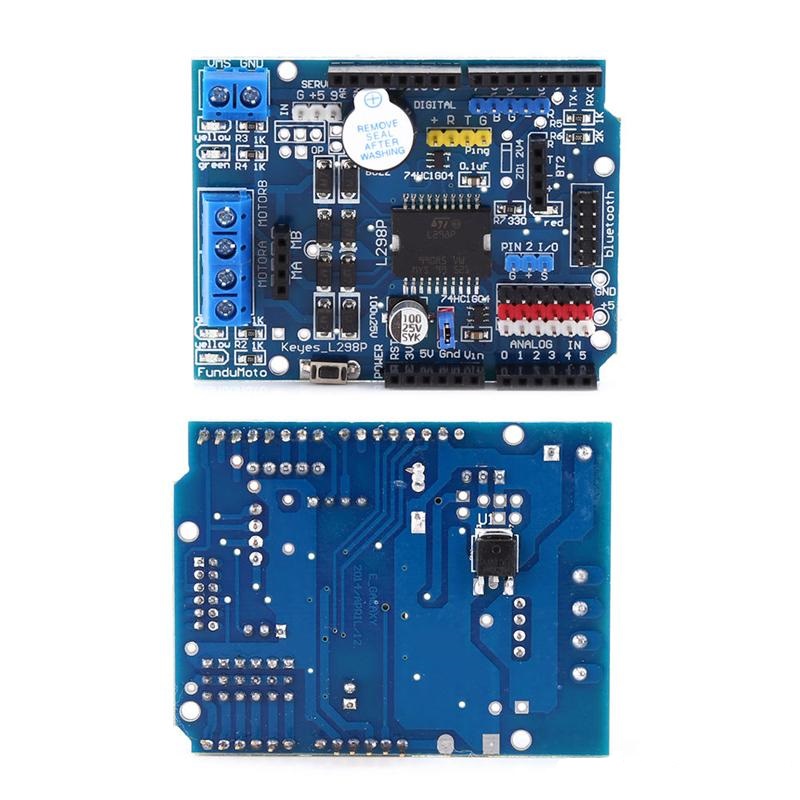 L298P Stepper DC Motor Shield Driver Expansion Board Module บอร์ดขับมอเตอร์ สำหรับ Arduino