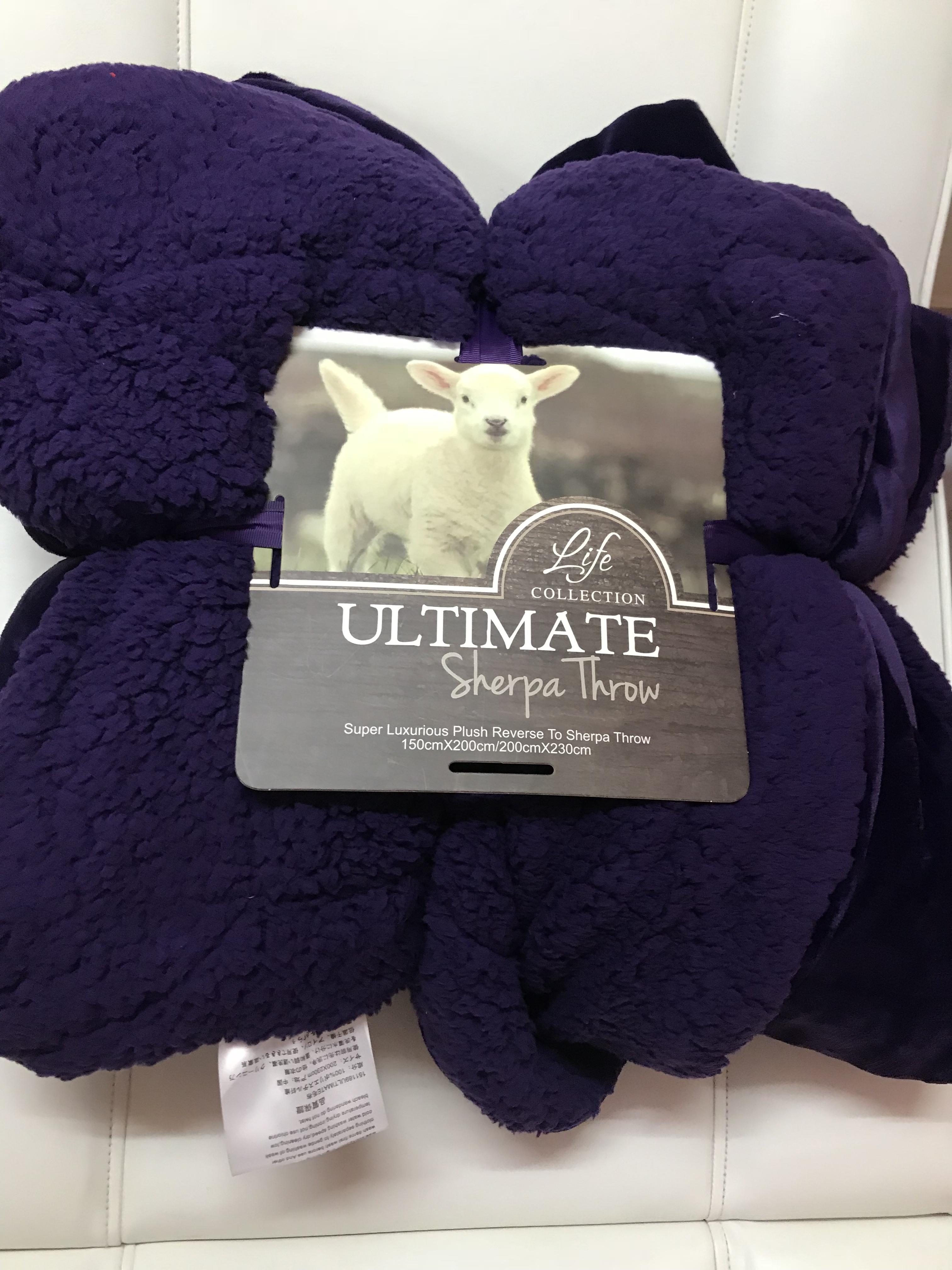 ผ้าห่มขนแกะ8ฟุต 2 ชั้น รุ่นสีเดียว โปร 595 ส่งฟรี