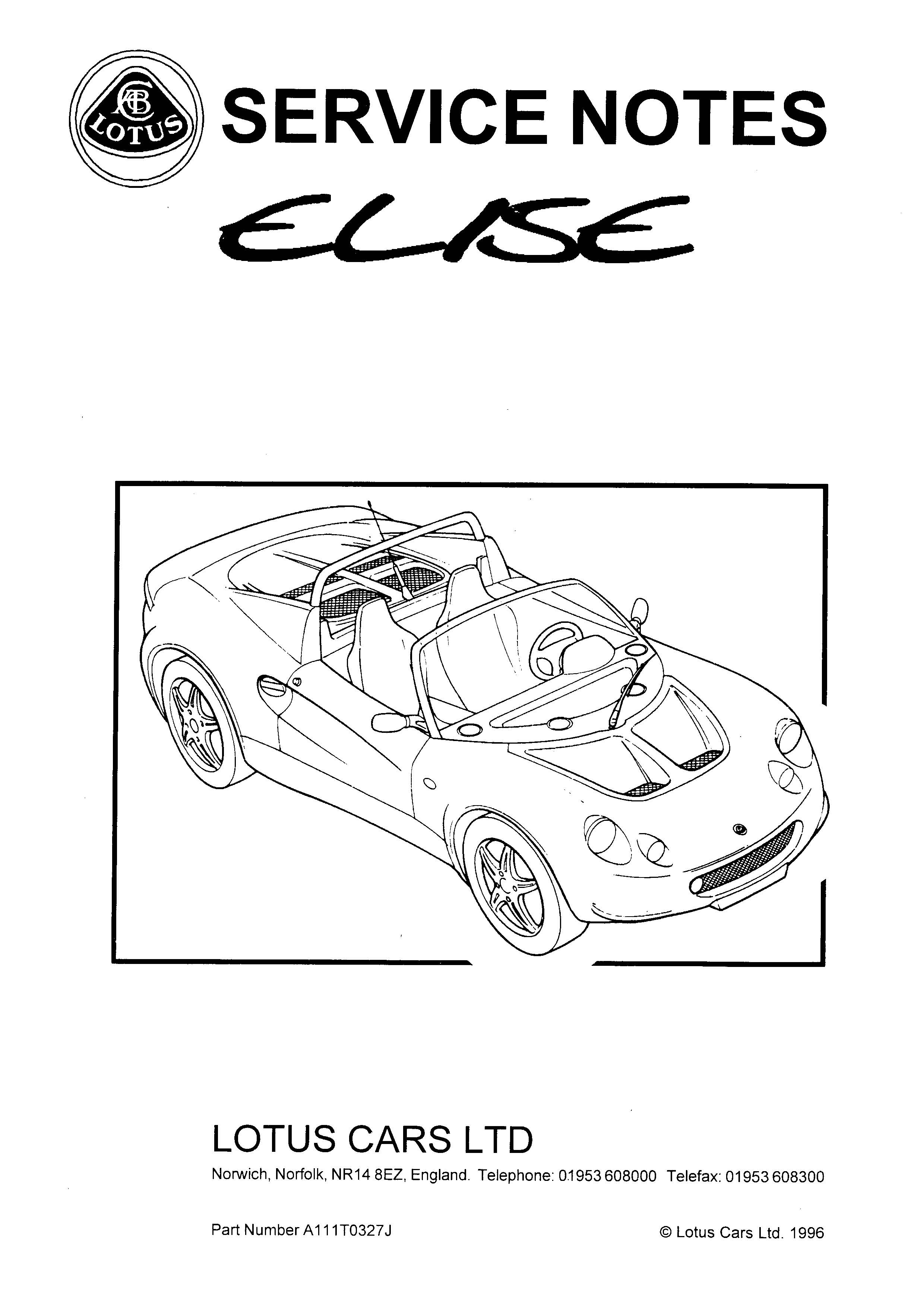 CD คู่มือซ่อมและ วงจรไฟฟ้า Wiring Diagram Lotus ELISE ปี 2001 ภาษาอังกฤษ (EN)