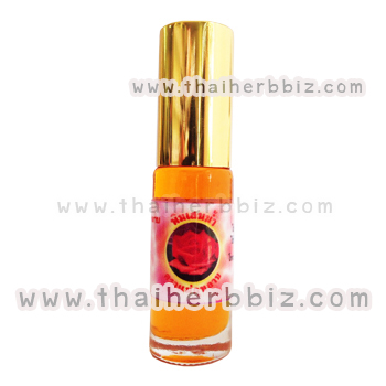 พิมเสนน้ำแม่กุหลาบ (สีส้ม เล็ก) ลูกกลิ้ง