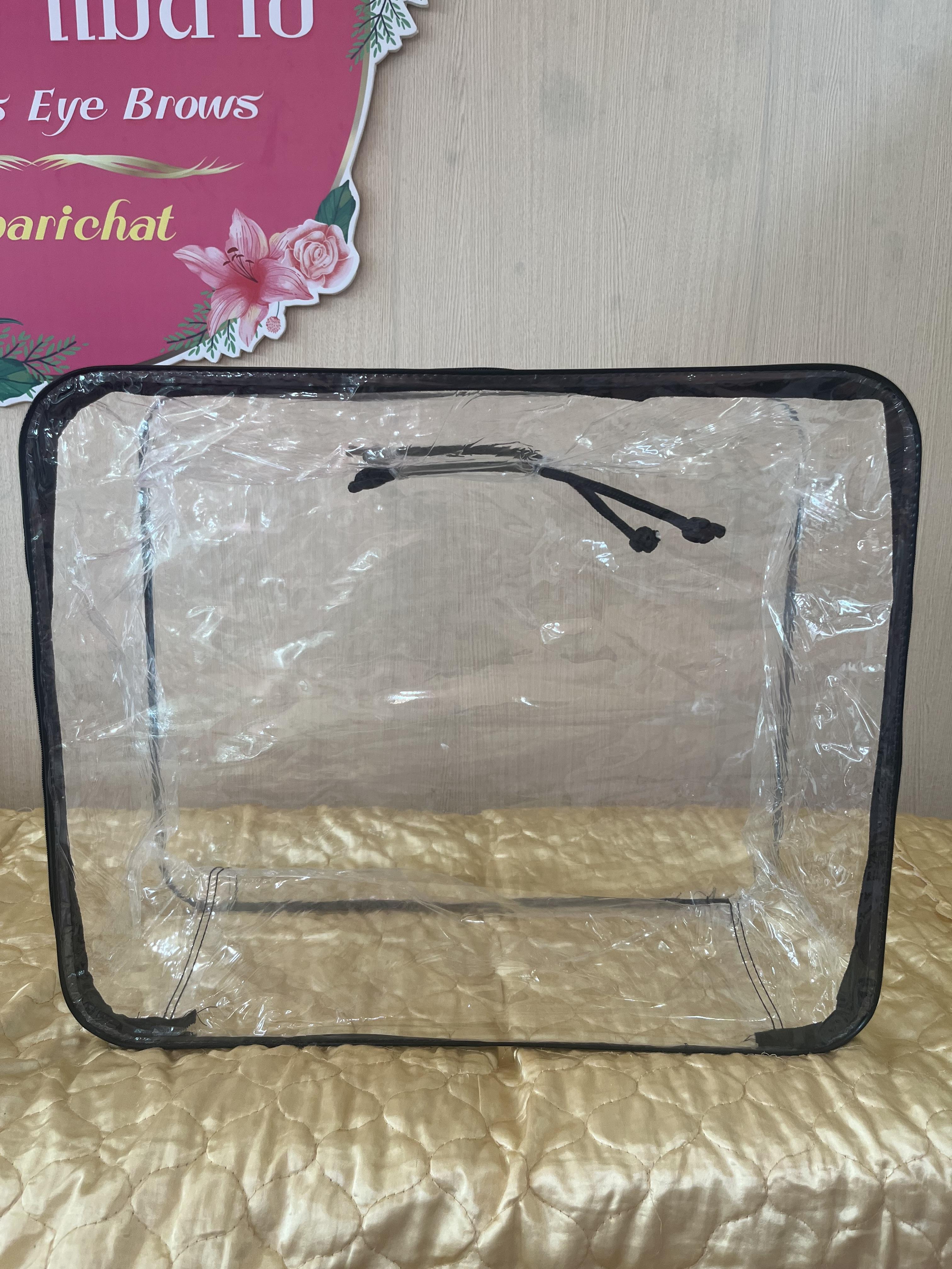 กระเป๋าผ้านวมซิปพลาสติกใส PVC อย่างดี หนา เหนียว เกรด A ถุงใส่ผ้าห่มพลาสติกใส ใบใหญ่
