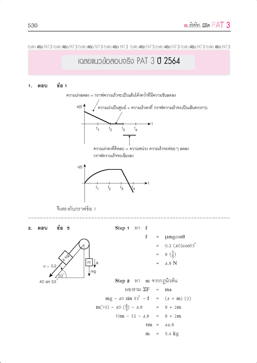 ติวฟิต พิชิต PAT3 ความถนัดทางวิศวกรรมศาสตร์ ปรับปรุงใหม่ (ใช้เตรียมสอบ TPAT3 ได้)