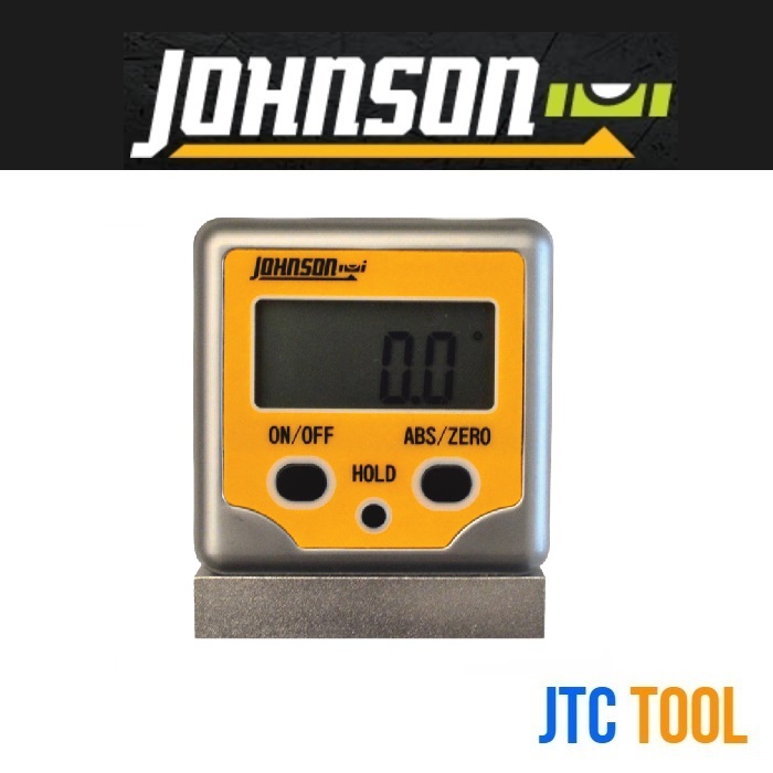 ระดับน้ำดิจิตอลฐานแม่เหล็ก - Professional Magnetic Digital Angle Locator 3 Button with V-Groove No.1886-0300 [Brand: Johnson]