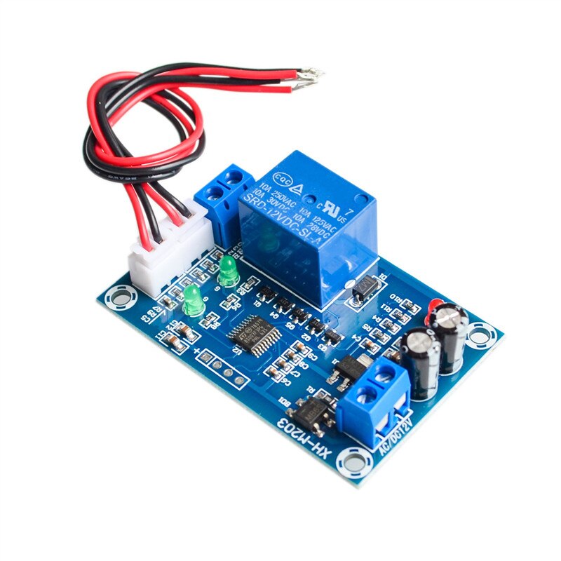 XH-M203 Automatic Water Level Controller Pump Switch Module AC/DC 12V Relay Sensors โมดูลควบคุมระดับน้ำ ใช้กับลูกลอยแท๊งค์เติมน้ำอัตโนมัติ