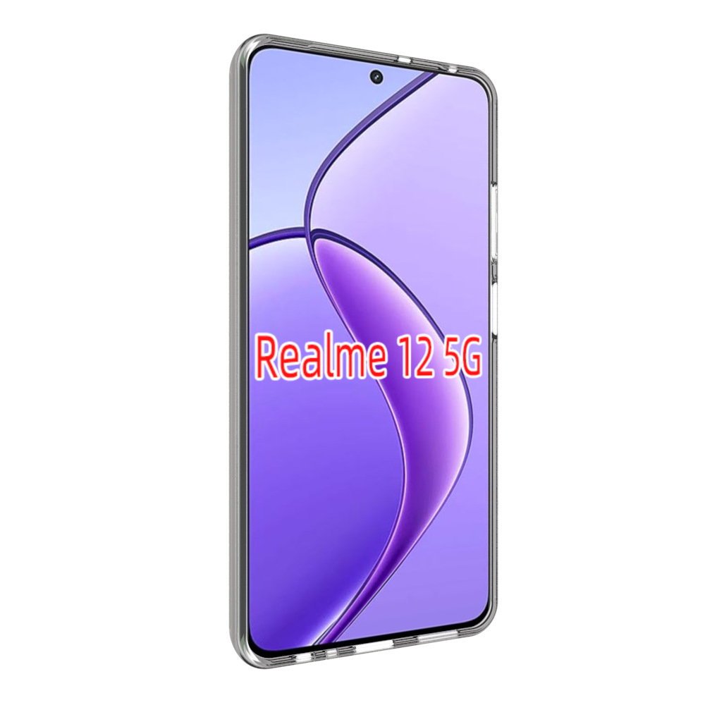 เคส realme 12 5G แบบ TPU ใสเสริมขอบและมุมกันกระแทก
