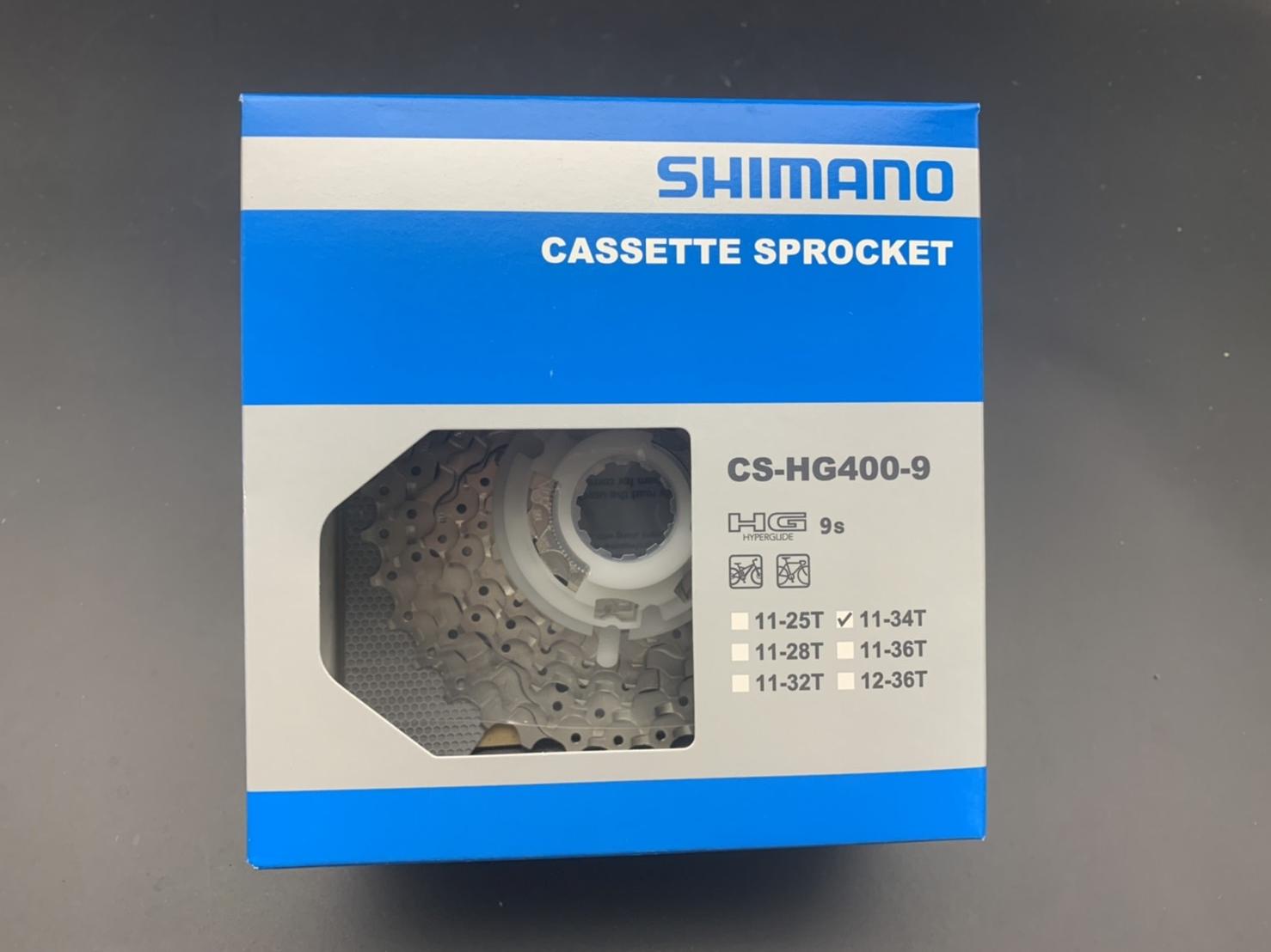 สเตอร์ Shimano Sora / Alivio 9 Speed รุ่น CS-HG400 ขนาด 11-25 / 11-28 / 11-30 / 11-32 / 11-34 / 12-36