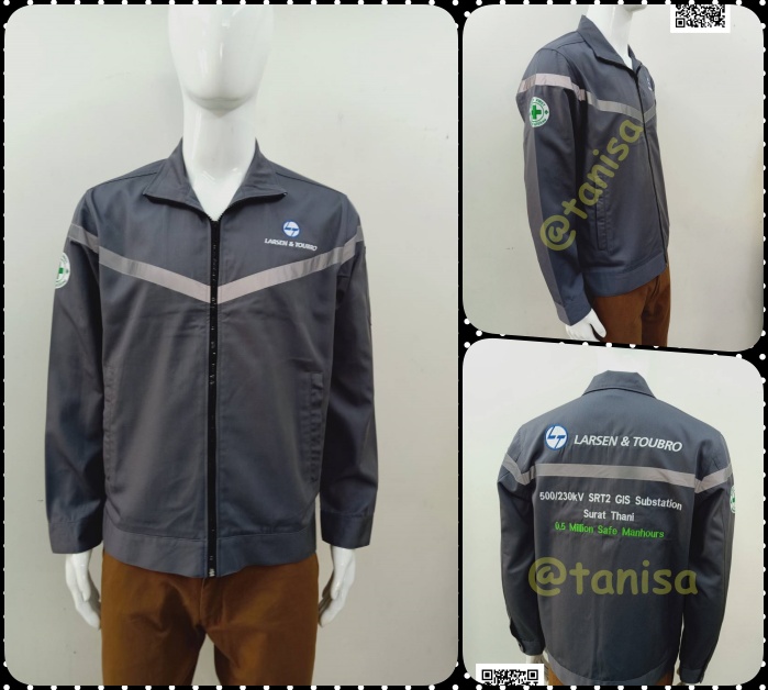 Jacket Casual เสื้อแจ็คเก็ตเซฟตี้ เทปสะท้อนแสง แจ็คเก็ตคลุมงาน แจ็คเก็ตเนื้อผ้าคอมทวิว และสั่งผลิตได้ พร้อมปัก