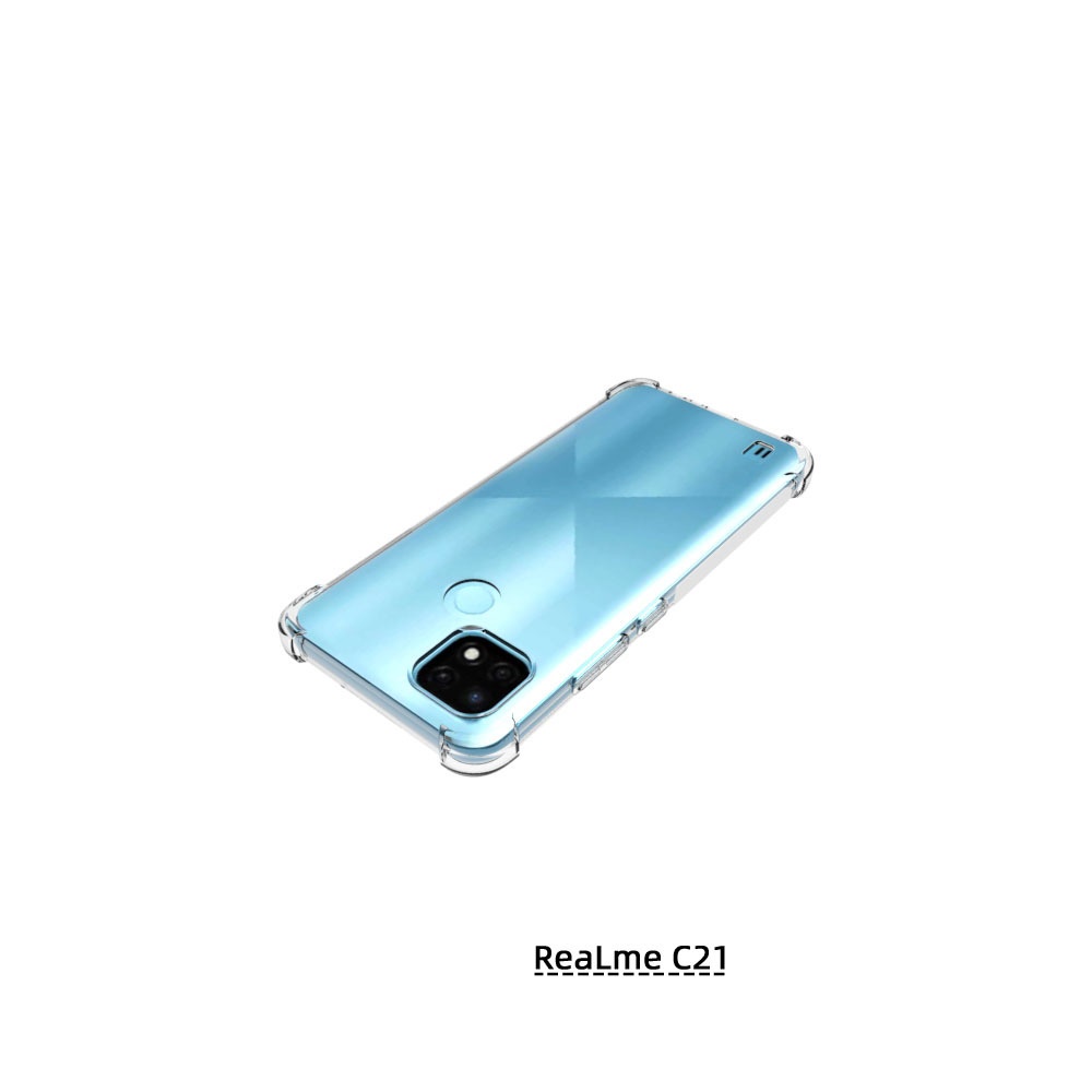 เคส Realme C21 แบบ TPU ใสเสริมขอบและมุมกันกระแทก