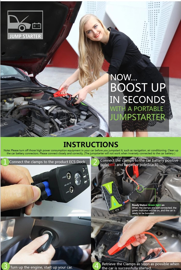 ที่ชาร์จแบตเตอรี่รถยนต์ฉุกเฉินขนาดใหญ่ Jump starter คุณภาพสูง S-Base T200 / จั๊มสตาร์ท รถยนต์