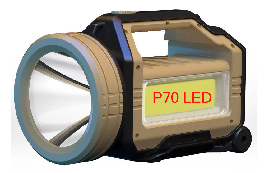 ไฟฉายสะพาย และจับถือ พร้อมขาตั้ง ขนาดใหญ่ Kinsach KS 1030 P70