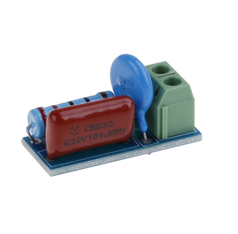 โมดูลดูดซับกระแสกระชาก ป้องกันหน้าสัมผัสรีเลย์เสียหาย Relay Contact Protection Module RC Absorption Snubber