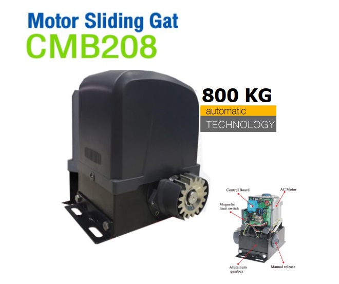 มอเตอร์ประตูรั้วไฟฟ้า cmb208 Remote