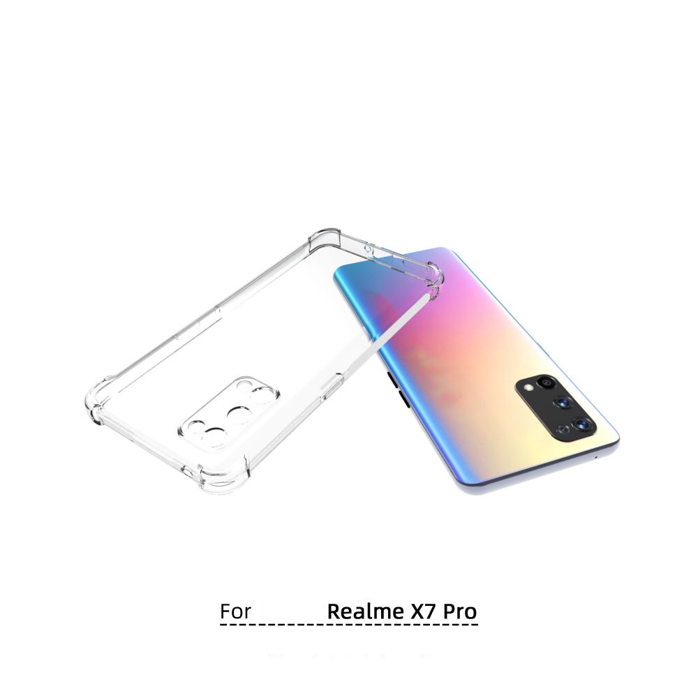 เคส Realme X7 Pro ใสเสริมขอบและมุมกันกระแทก