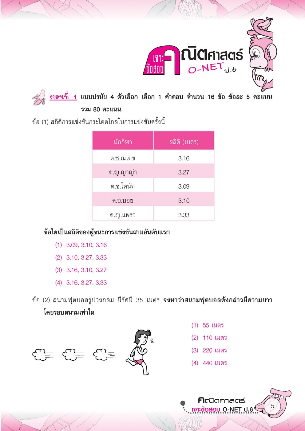 เจาะข้อสอบ O-Net ป.6 คิดกล้วยๆ โดย พ.ศ. พัฒนา