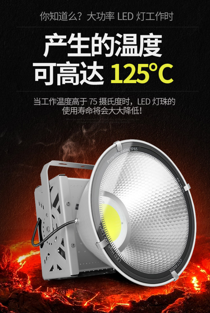 โคมไฟสนาม แรงสูง ขนาดใหญ่ หลอด COB ขนาด 600 Watt