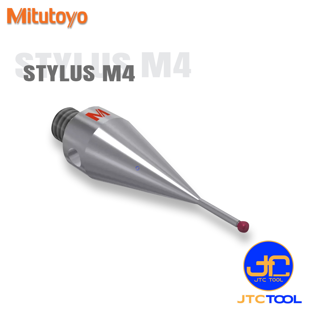 Mitutoyo หัวจับปลายสัมผัสแบบไม่มีก้าน(Stylus) สำหรับเครื่องจักร CMM ขนาด M4 แบบเหล็ก - Stylus steel M4