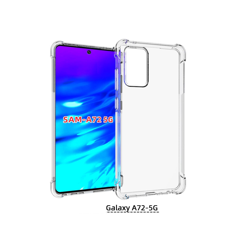 เคส Samsung Galaxy A72 5G แบบ TPU ใสเสริมขอบและมุมกันกระแทก