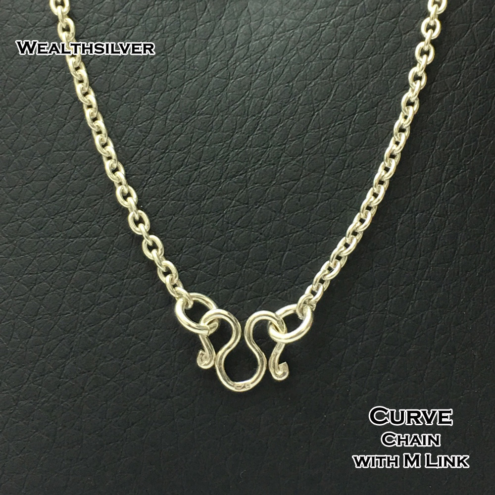สร้อยเงินลาย Curve M 20"