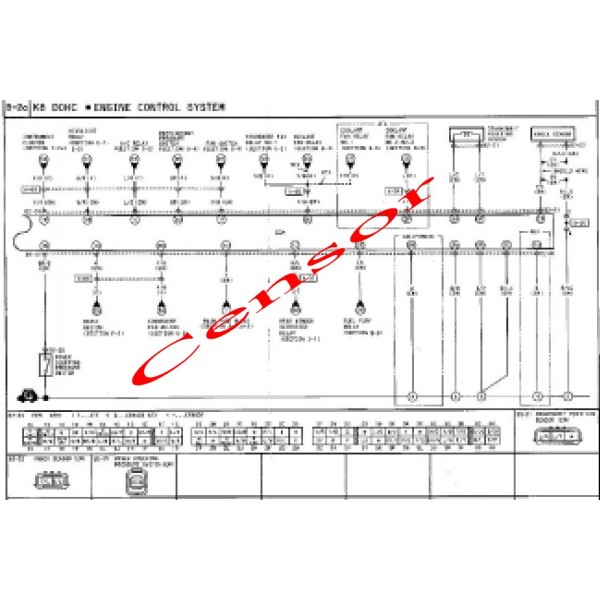 CD คู่มือซ่อมและ WIRING DIAGRAM MAZDA MX3 เครื่องยนต์ B6, K8 ปี 1995