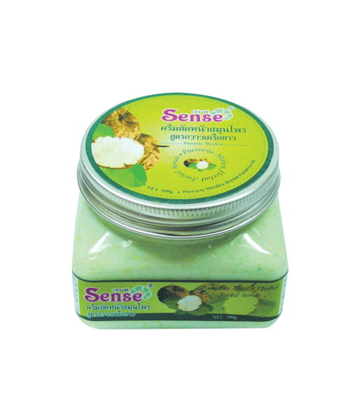 ครีมขัดหน้าสูตรกวาวเครือขาว Sense
