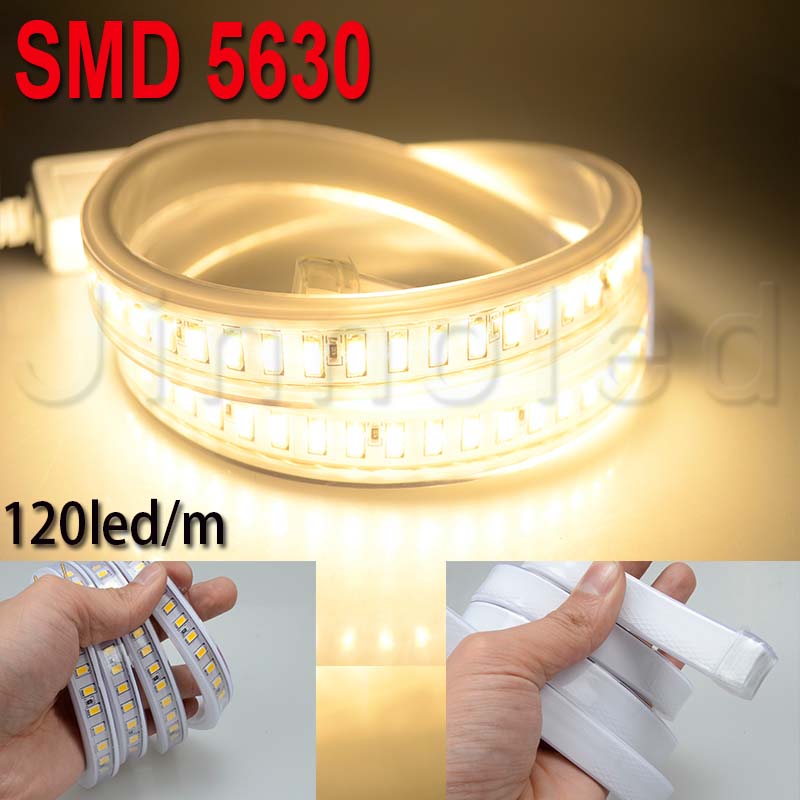 ไฟสายยาง 220v รุ่น 5630 120led รุ่น Milky wire