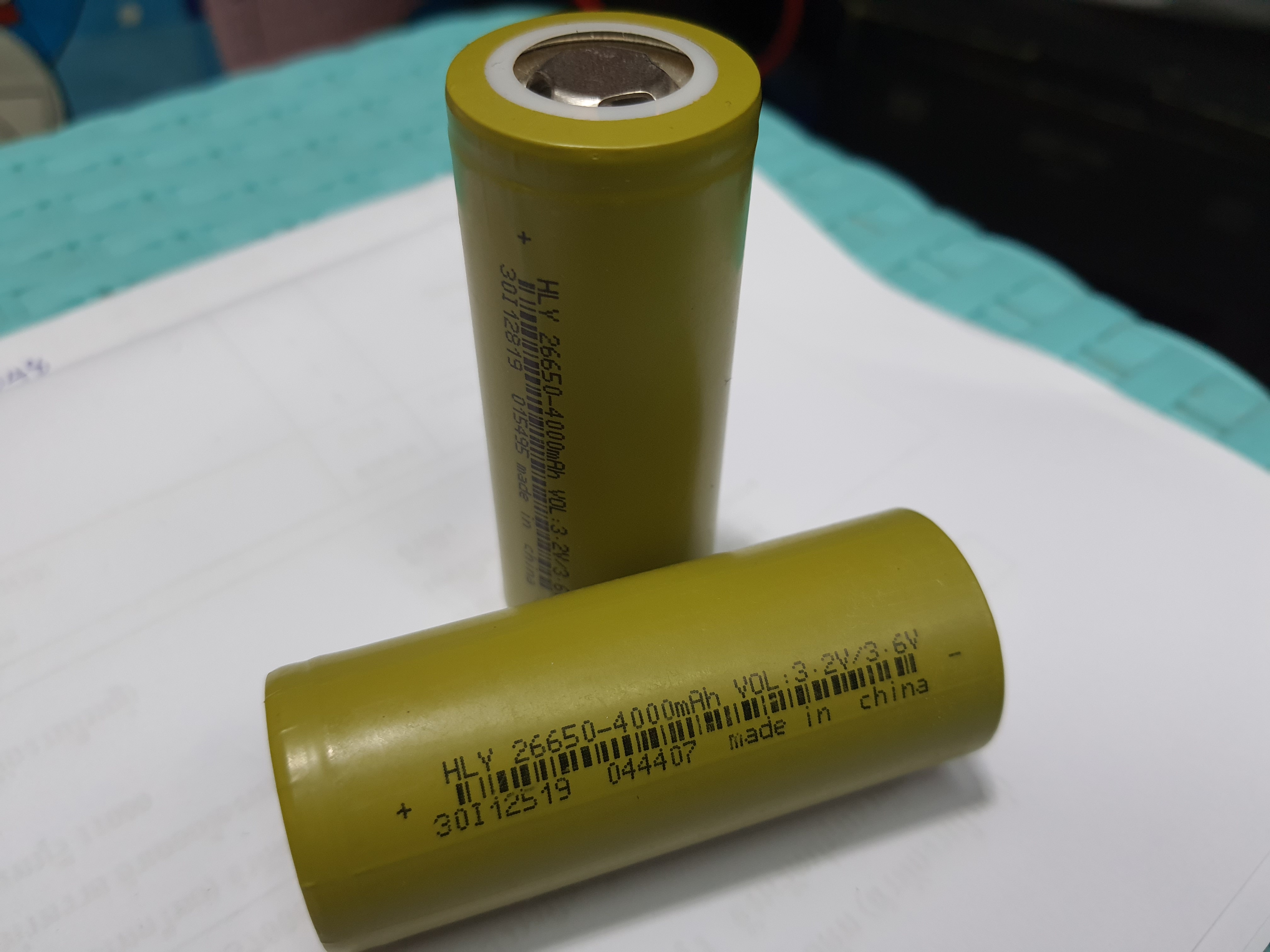 HLY 26650-4000mAh 3.2V/3.6V
