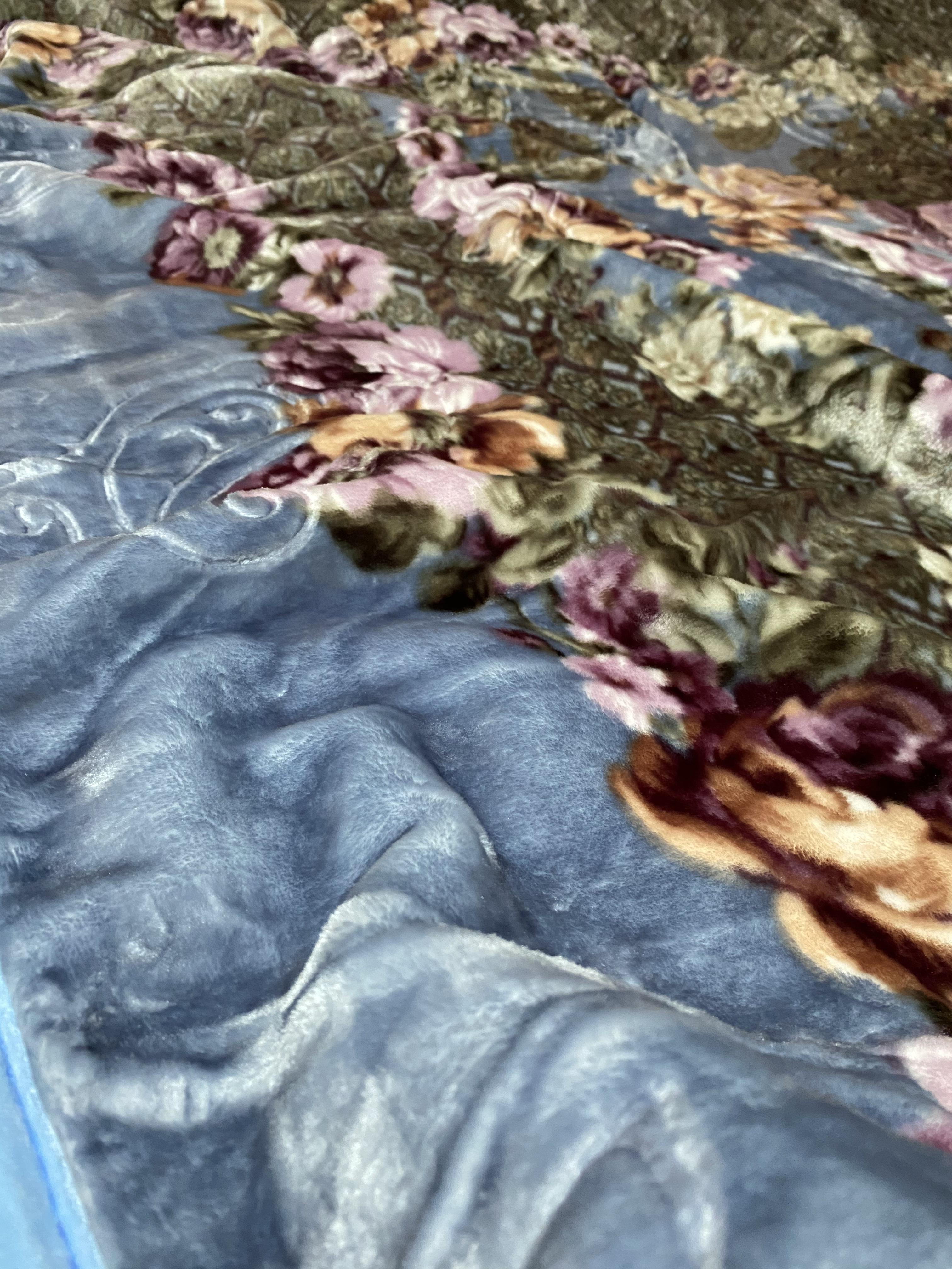 ลดราคา ผ้าห่มขนมิงค์ 2 ชั้น 7-8ฟุต ขนเนื้อกำมะหยี่