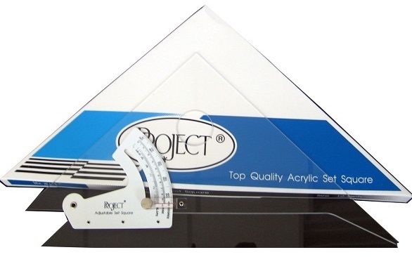 Project ฉากปรับมุม ฉากออกแบบ 12 นิ้ว พร้อมขีดแสดงองศาอย่างชัดเจน