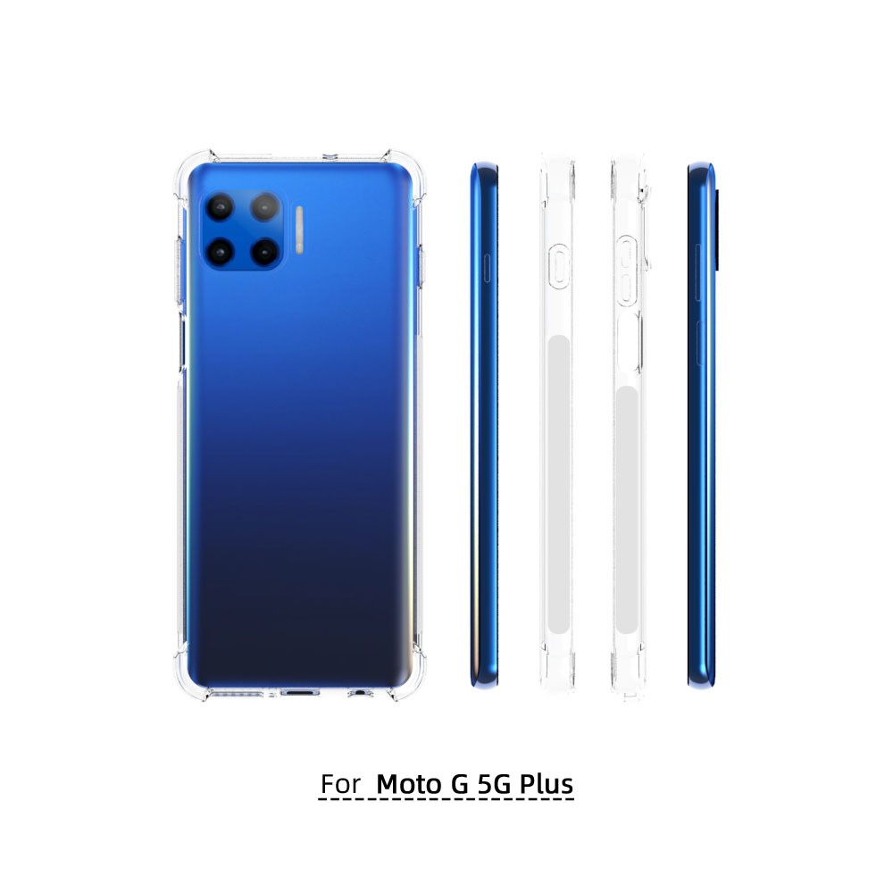 เคส Motorola Moto G 5G Plus แบบ TPU ใสเสริมขอบและมุมกันกระแทกหนา 1.5 mm.