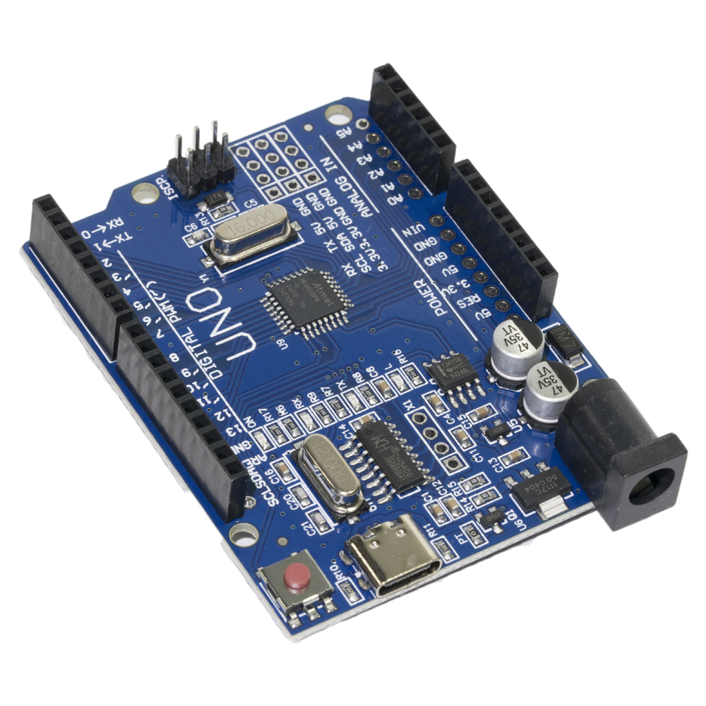 Arduino Uno R3 SMD หัวต่อแบบ USB Type-C เพิ่มพอร์ทขยาย