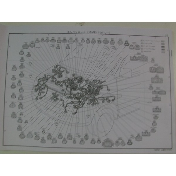 หนังสือ วงจรไฟฟ้า (wiring diagram) รถยนต์ TOYOTA TOWNACE/NOAH, LITEACE/NOAH เครื่องยนต์ 3S-FE, 7K-E, 3C-T, 3C-TE, 3C-E ปี 1996.10~2000.8