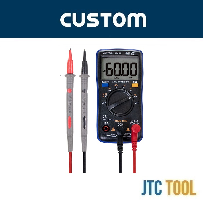 ดิจิตอลมัลติมิเตอร์ - Digital Multimeter No.CDM-36 [Brand: Custom]
