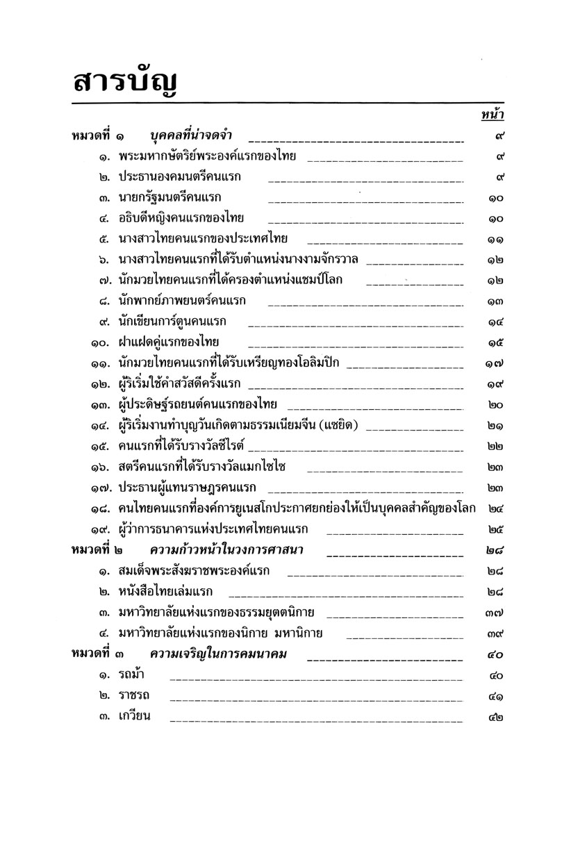 สิ่งแรกของประเทศไทย โดย พ.ศ.พัฒนา