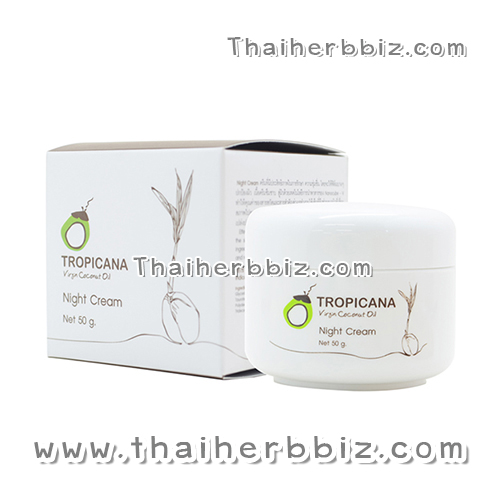 ครีมบำรุงผิวหน้ากลางคืน ทรอปิคานา สูตรยกกระชับผิวหน้า Night Cream Tropicana