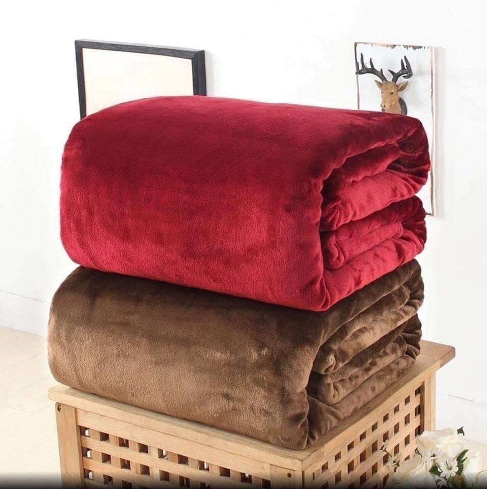 ผ้าห่มนาโน สีพื้น สีล้วน 6ฟุต หนานุ่ม สวย ลดราคา 290.- ส่งฟรี ขนส่งเอกชน