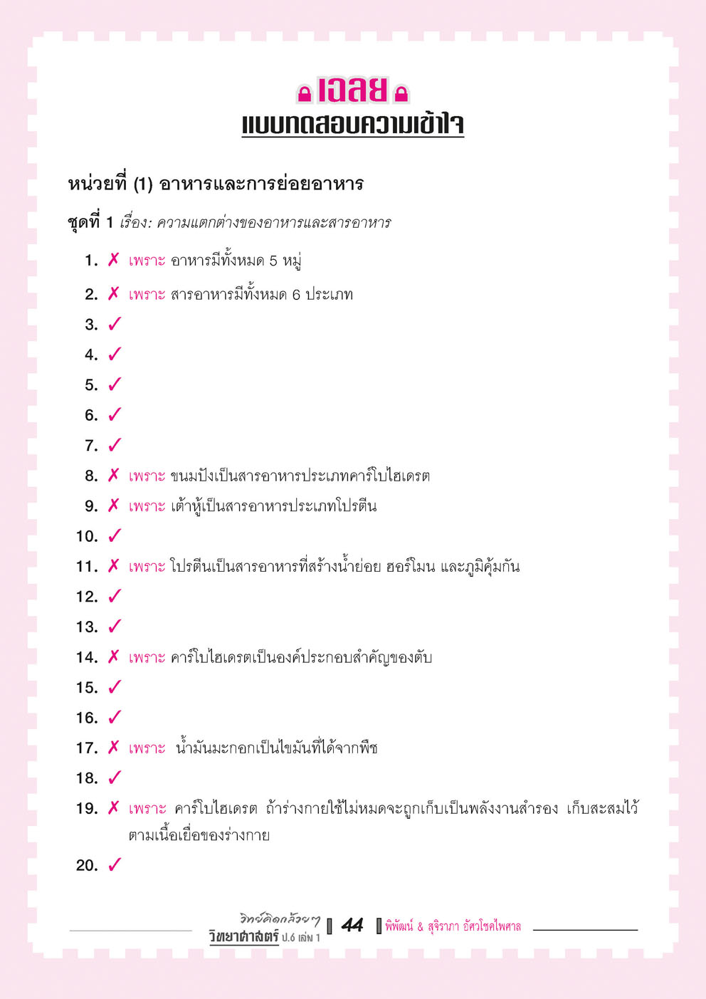 วิทย์คิดกล้วยๆ วิทยาศาสตร์ ป.6 เล่ม 1 (หลักสูตรใหม่) โดย พ.ศ.พัฒนา