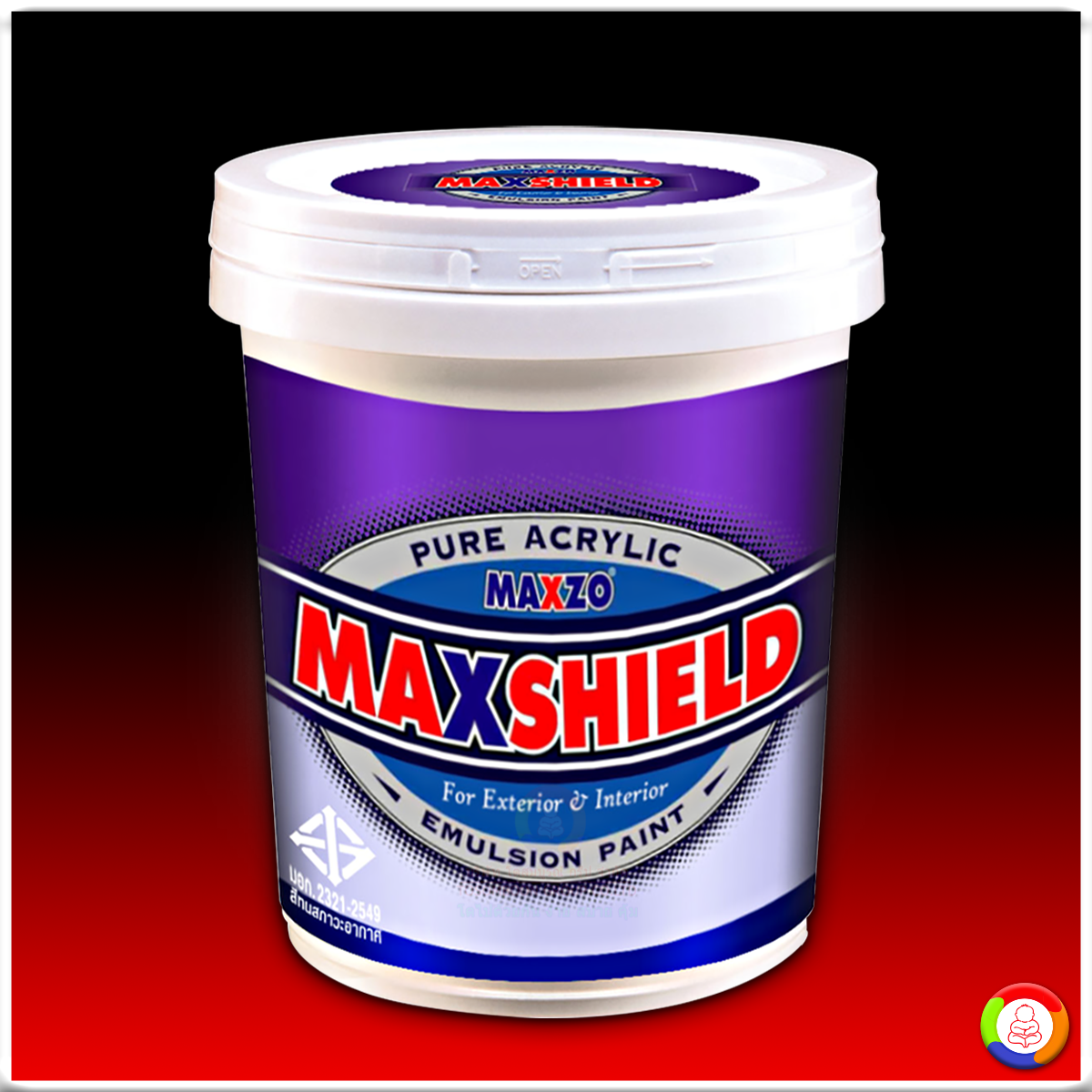 สีอะครีลิคแท้ 100% แมกชิลด์ MAXSHIELD ์NANO HYBRID Pure Acrylic100% Semi-gloss