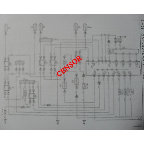 หนังสือ วงจรไฟฟ้า (wiring diagram) รถยนต์ TOYOTA CROWN เครื่องยนต์ 2JZ-FSE VVT-i ปี 1999-02 (JP)