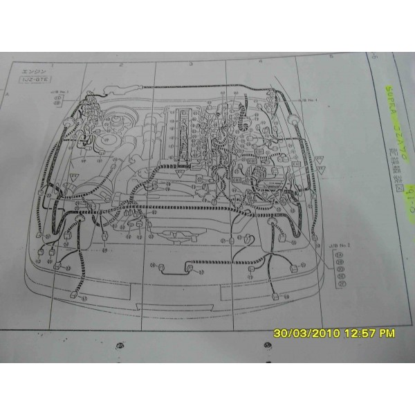 หนังสือ วงจรไฟฟ้า Wiring Diagram เครื่องยนต์ 1JZ-GTE TOYOTA SUPRA